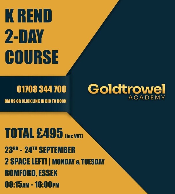 K Rend Course - Starting Monday 23rd September 2024 